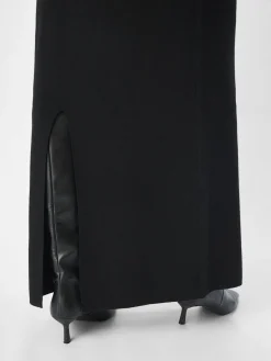 OBJECT Klänningar*STICKAD MAXIKLÄNNING Black