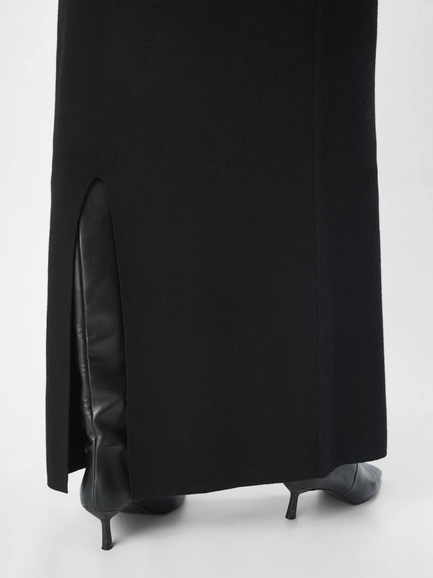 OBJECT Klänningar*STICKAD MAXIKLÄNNING Black