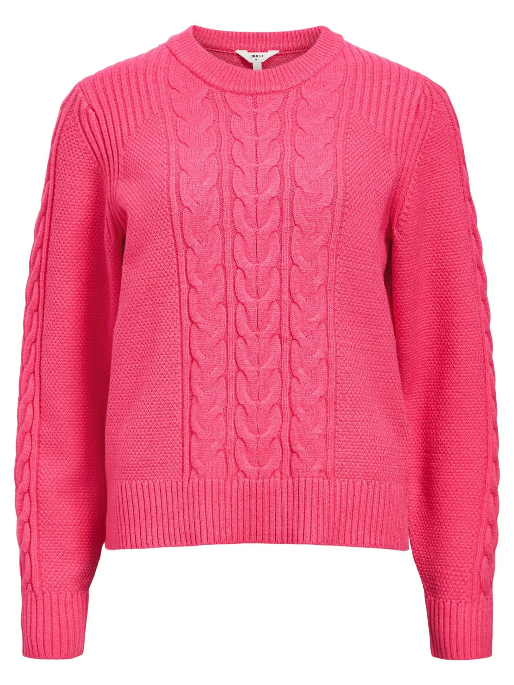 OBJECT Stickat*STICKAD TRÖJA Hot Pink