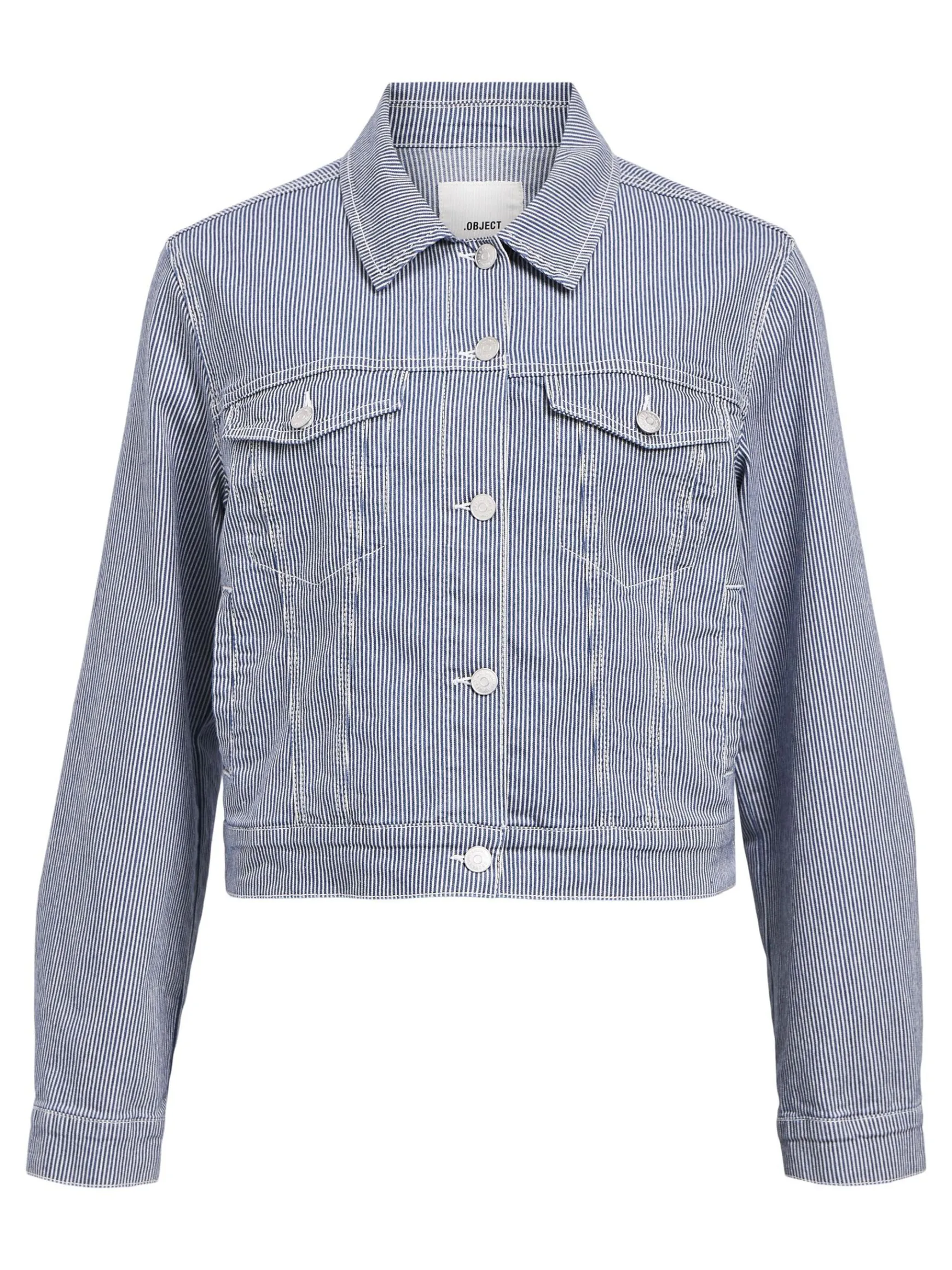 OBJECT Ytterkläder*TWILL KORT JACKA Light Blue Denim