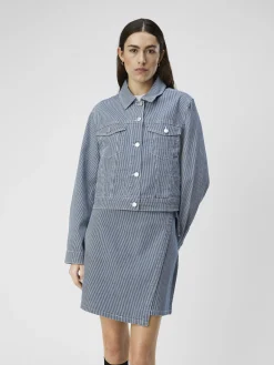 OBJECT Ytterkläder*TWILL KORT JACKA Light Blue Denim