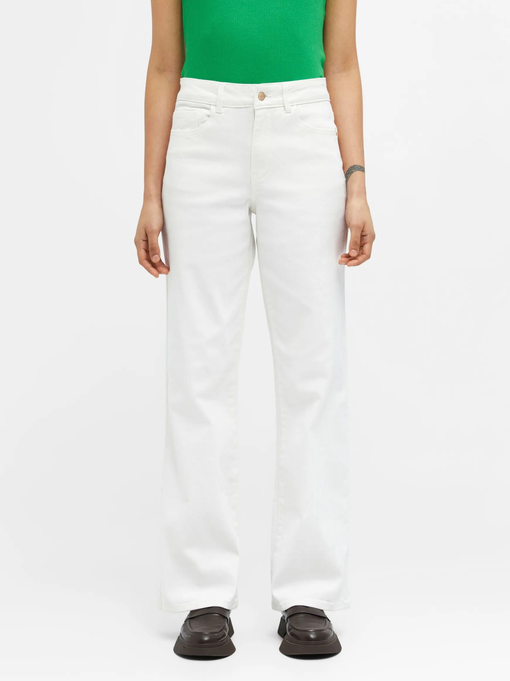 OBJECT Jeans|Byxor*TWILL VIDA JEANS Cloud Dancer