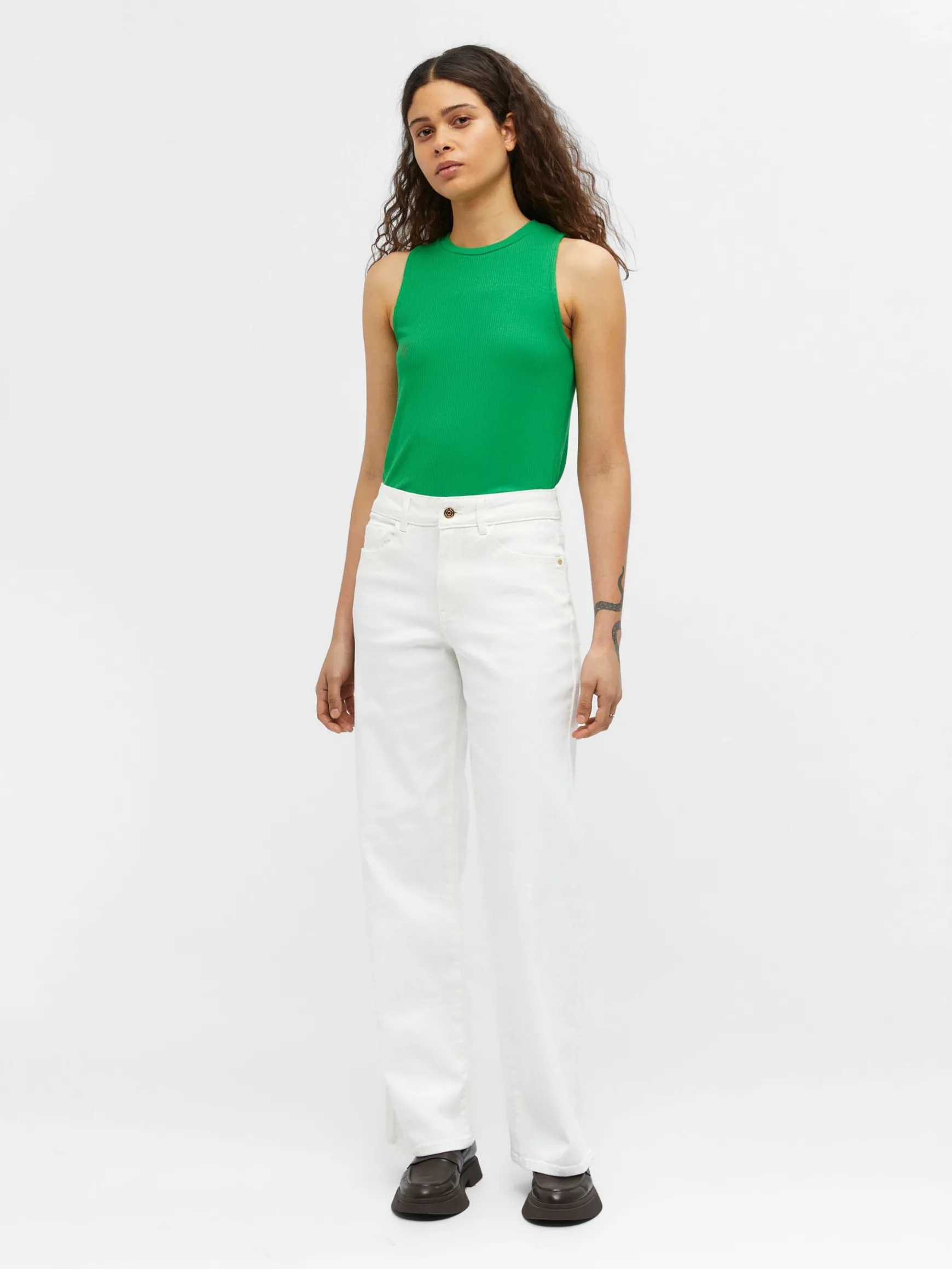 OBJECT Jeans|Byxor*TWILL VIDA JEANS Cloud Dancer