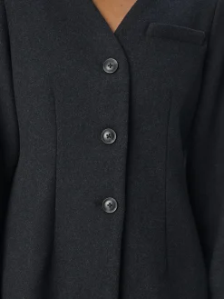 OBJECT Kavajer*V-RINGNING KAVAJ Dark Grey Melange